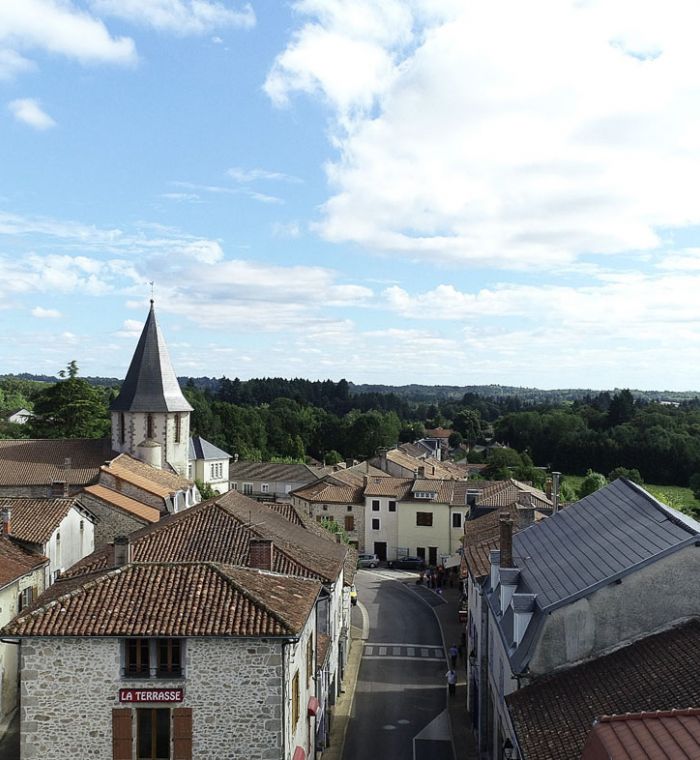 Vue sur les toits de Saint-Mathieu