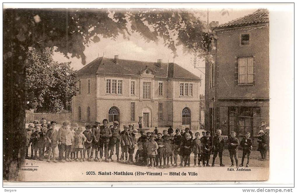 Archive Hôtel de Ville Saint-Mathieu